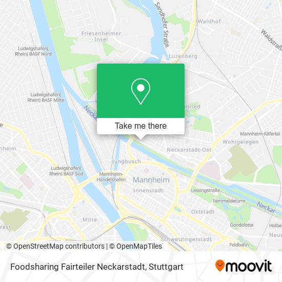 Карта Foodsharing Fairteiler Neckarstadt