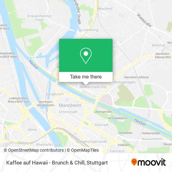 Карта Kaffee auf Hawaii - Brunch & Chill