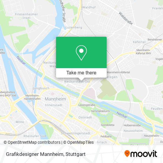 Grafikdesigner Mannheim map