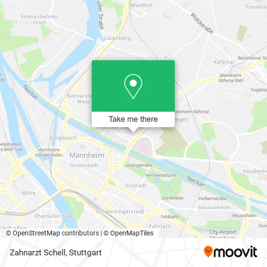 Карта Zahnarzt Schell