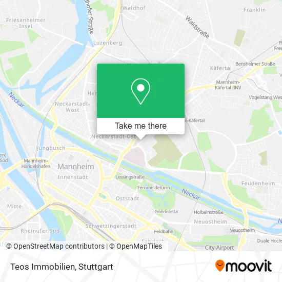 Карта Teos Immobilien