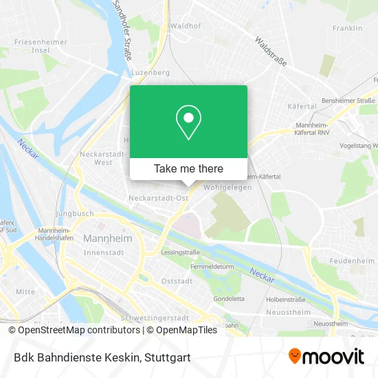 Карта Bdk Bahndienste Keskin