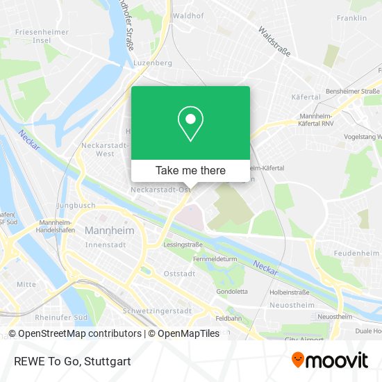 REWE To Go map