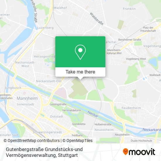 Gutenbergstraße Grundstücks-und Vermögensverwaltung map