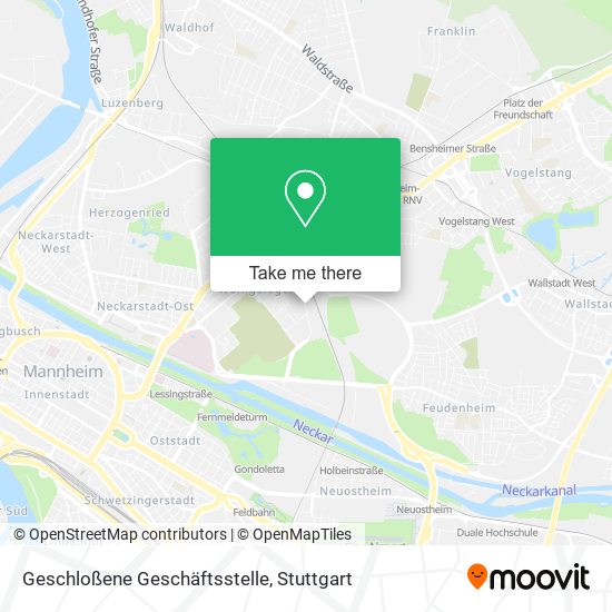 Geschloßene Geschäftsstelle map
