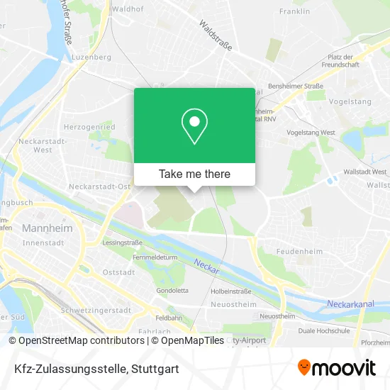 Карта Kfz-Zulassungsstelle