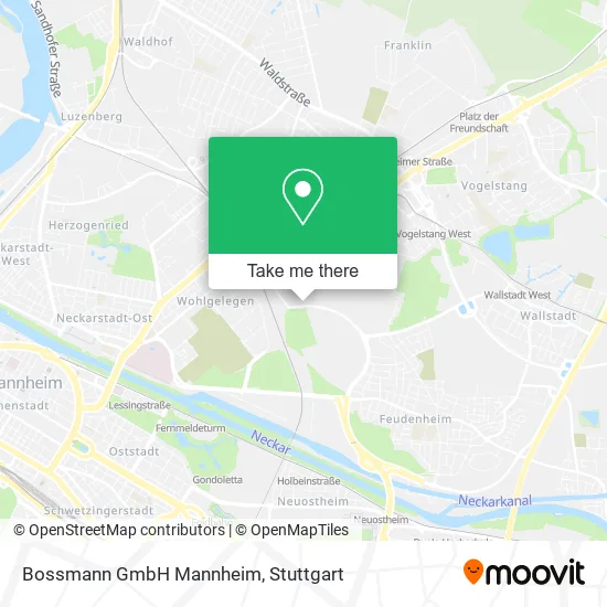 Карта Bossmann GmbH Mannheim
