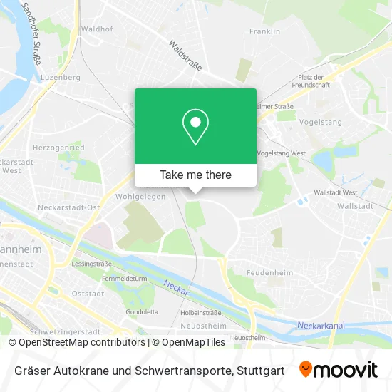 Карта Gräser Autokrane und Schwertransporte