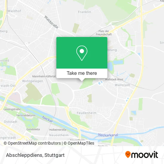 Карта Abschleppdiens