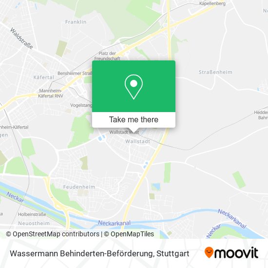 Wassermann Behinderten-Beförderung map