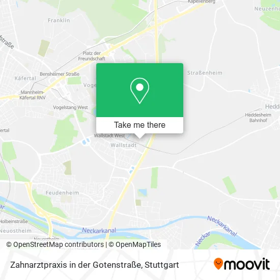 Карта Zahnarztpraxis in der Gotenstraße