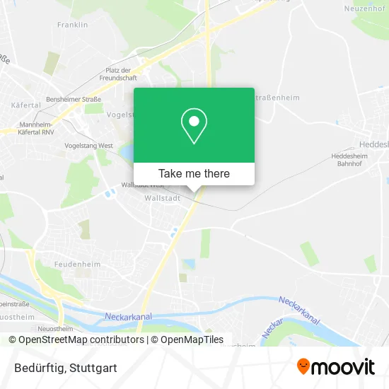 Карта Bedürftig