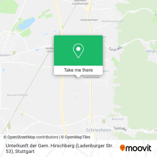 Unterkunft der Gem. Hirschberg (Ladenburger Str. 53) map
