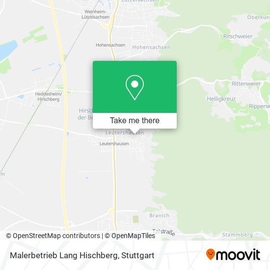Malerbetrieb Lang Hischberg map