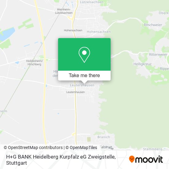 H+G BANK Heidelberg Kurpfalz eG Zweigstelle map