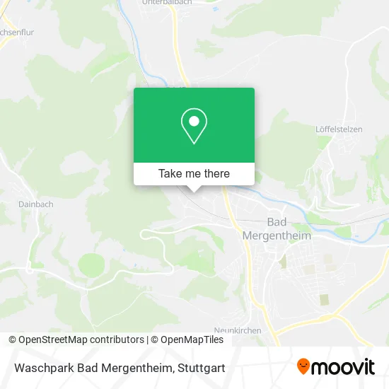 Карта Waschpark Bad Mergentheim