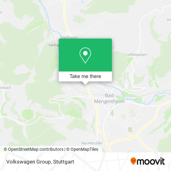 Карта Volkswagen Group