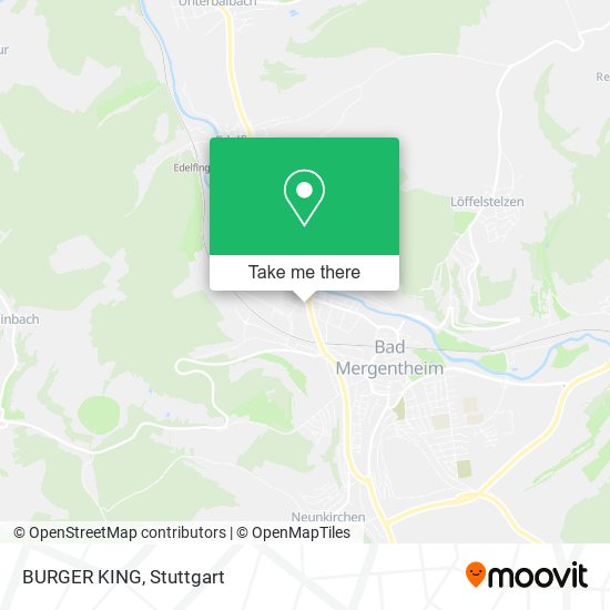 BURGER KING map