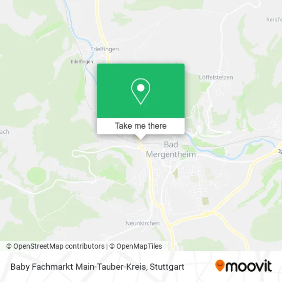 Карта Baby Fachmarkt Main-Tauber-Kreis