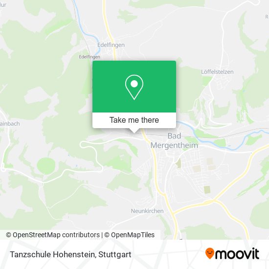 Tanzschule Hohenstein map