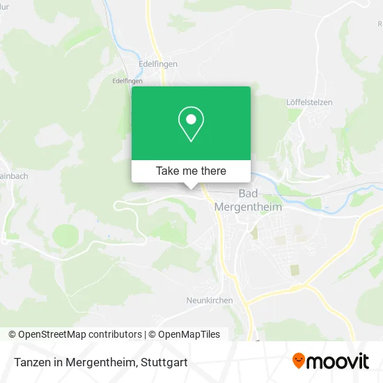 Карта Tanzen in Mergentheim