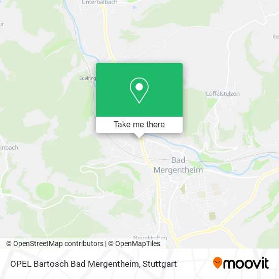 Карта OPEL Bartosch Bad Mergentheim