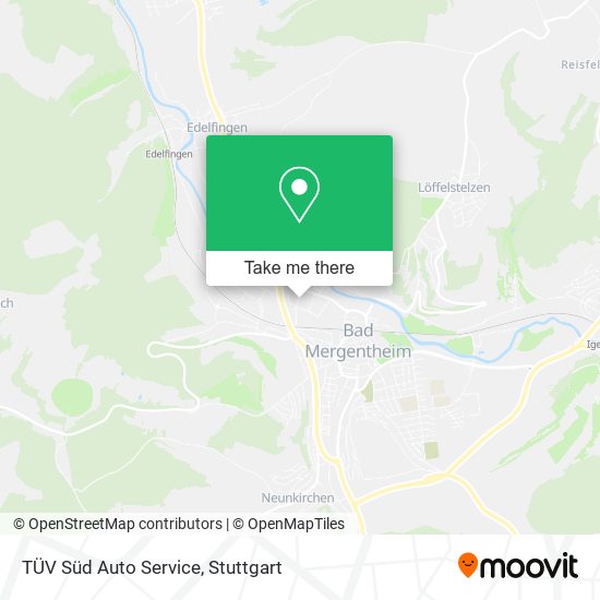 TÜV Süd Auto Service map
