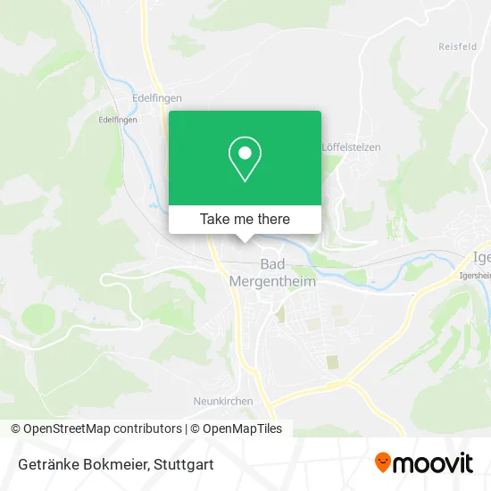 Карта Getränke Bokmeier