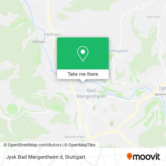 Jysk Bad Mergentheim d map