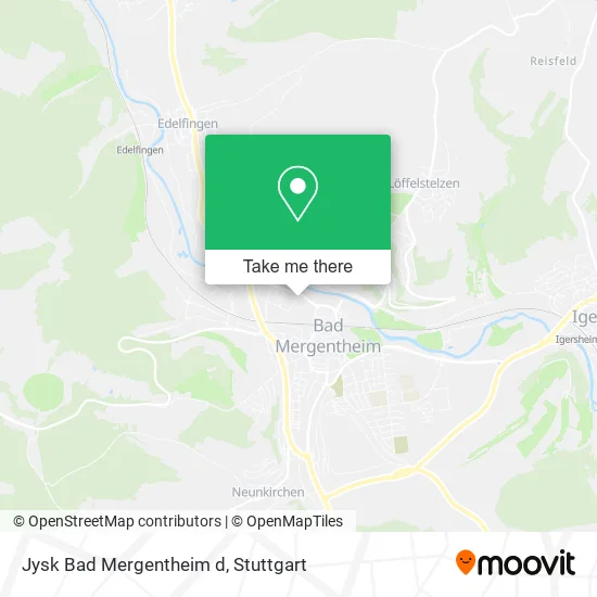 Карта Jysk Bad Mergentheim d