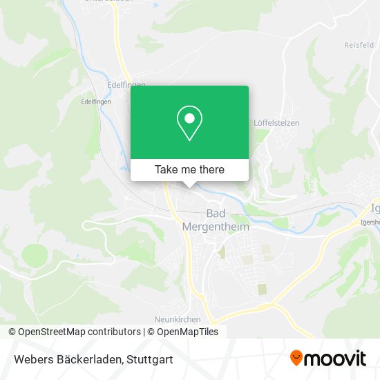 Карта Webers Bäckerladen