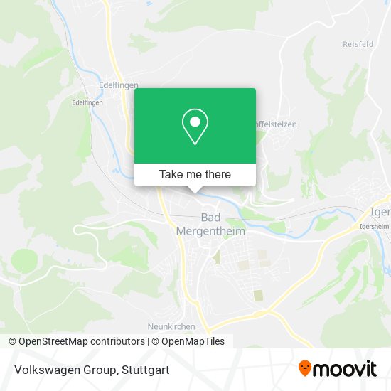 Карта Volkswagen Group