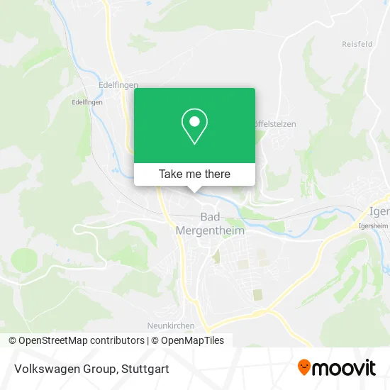 Карта Volkswagen Group
