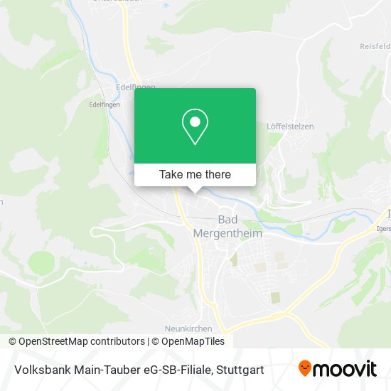 Карта Volksbank Main-Tauber eG-SB-Filiale
