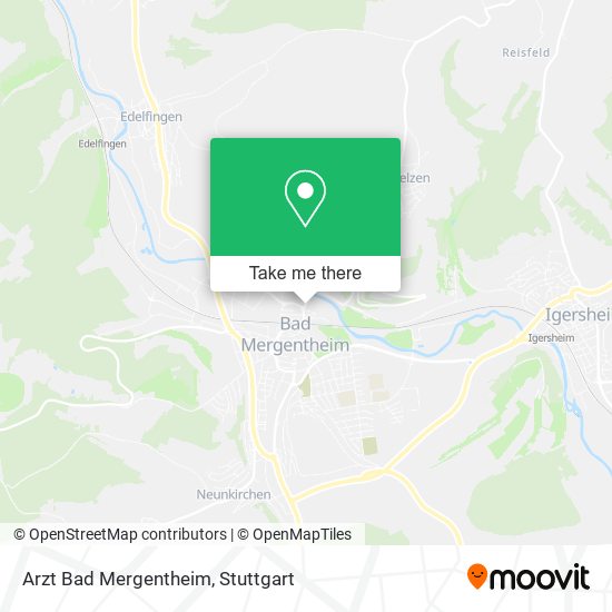 Arzt Bad Mergentheim map