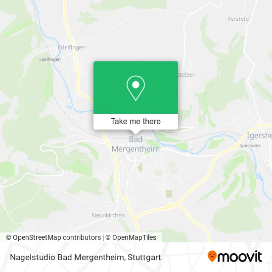 Карта Nagelstudio Bad Mergentheim