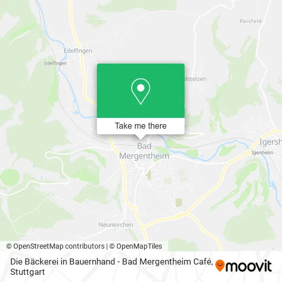 Карта Die Bäckerei in Bauernhand - Bad Mergentheim Café