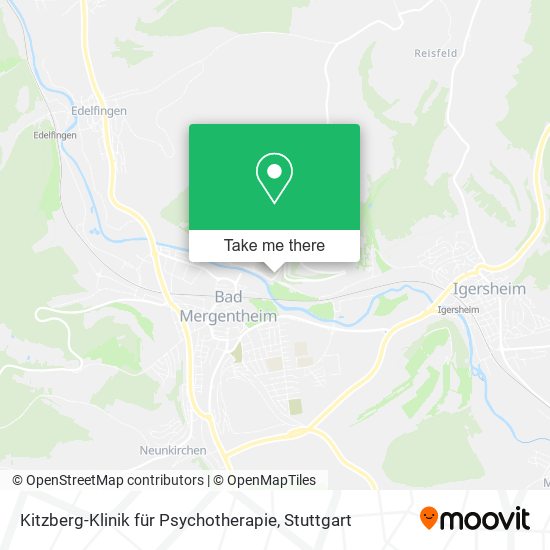 Kitzberg-Klinik für Psychotherapie map