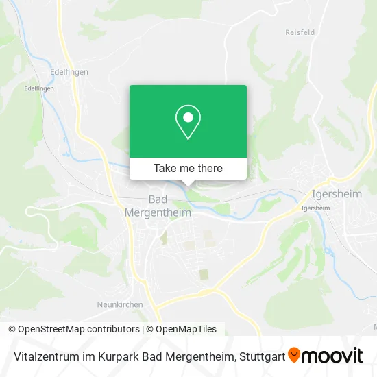 Карта Vitalzentrum im Kurpark Bad Mergentheim