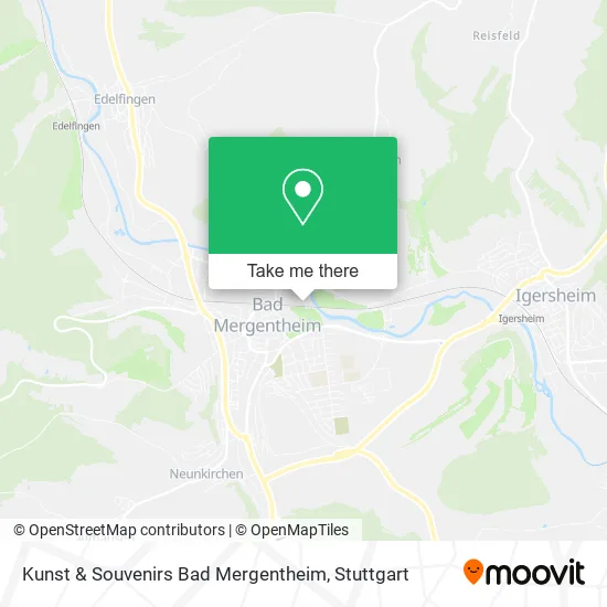 Карта Kunst & Souvenirs Bad Mergentheim