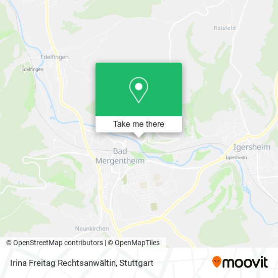 Irina Freitag Rechtsanwältin map