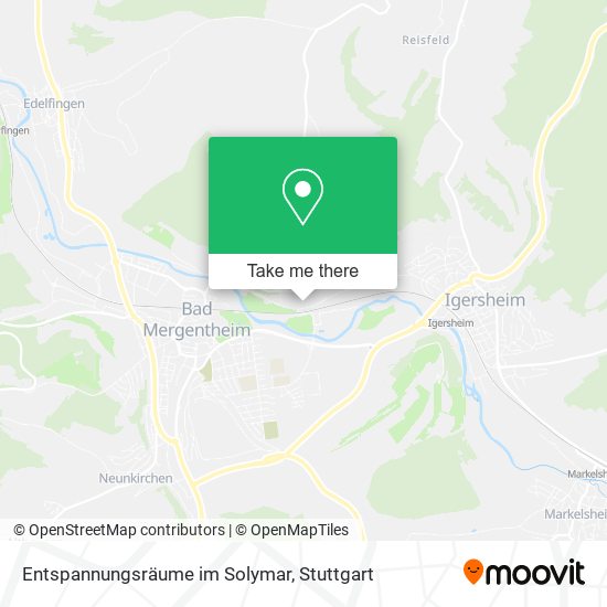Карта Entspannungsräume im Solymar