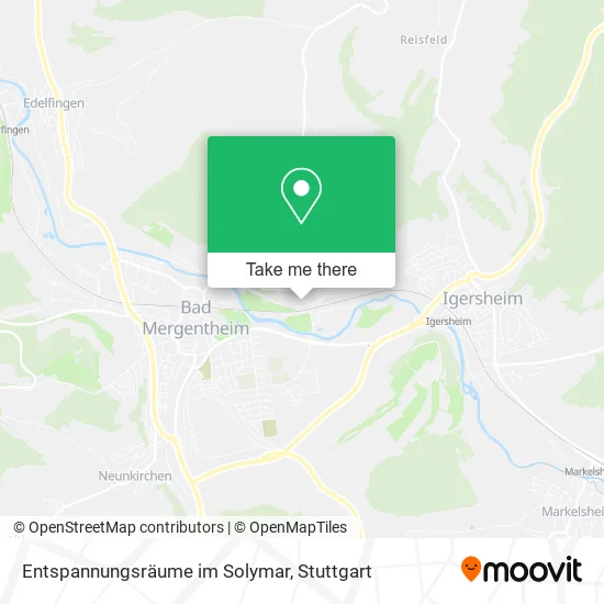 Карта Entspannungsräume im Solymar