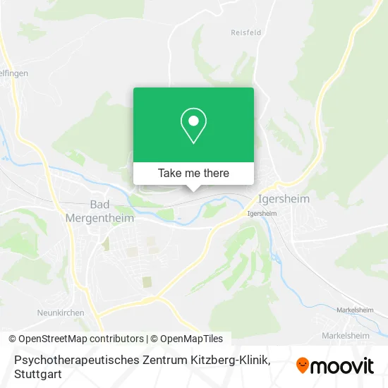 Карта Psychotherapeutisches Zentrum Kitzberg-Klinik