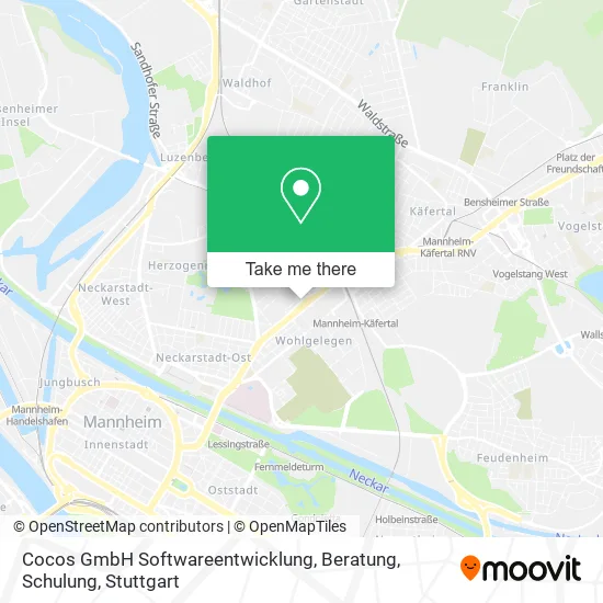 Карта Cocos GmbH Softwareentwicklung, Beratung, Schulung
