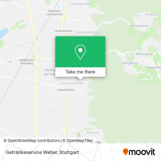 Карта Getränkeservice Weber
