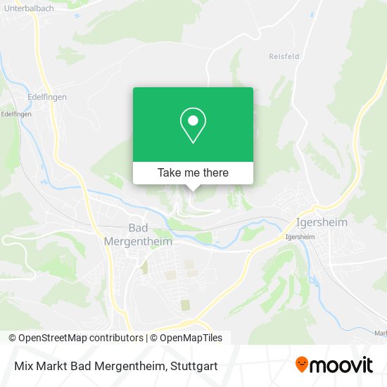 Mix Markt Bad Mergentheim map