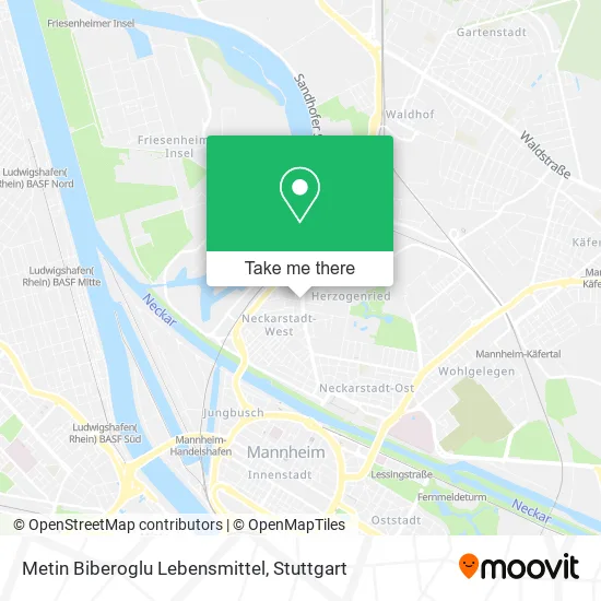 Карта Metin Biberoglu Lebensmittel