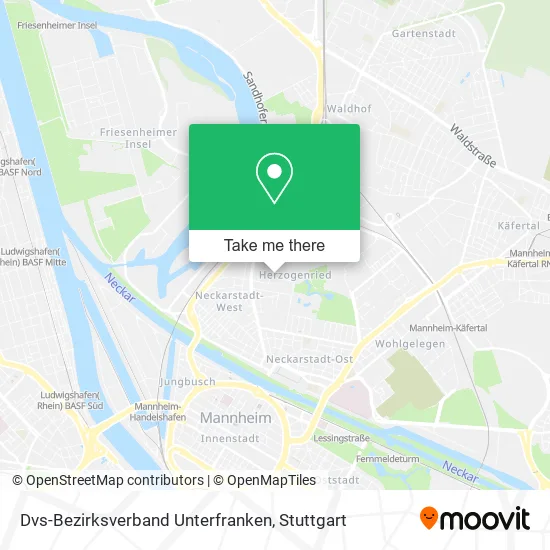 Карта Dvs-Bezirksverband Unterfranken