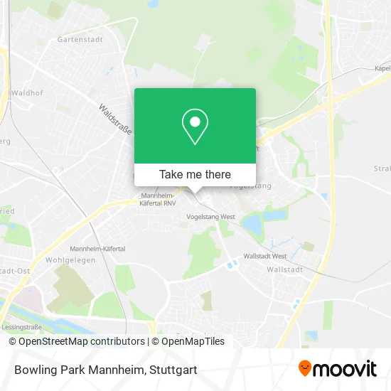 Карта Bowling Park Mannheim